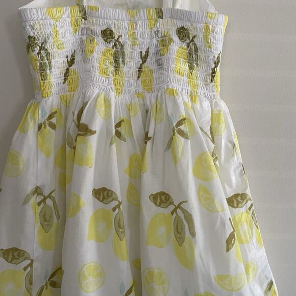 Cherokee Girls Sun Dresses Size 6/6X Lemons Floral Cotton - Picture 9 of 16